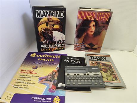 Books including Howard Stern & Mick Foley
