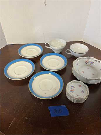 Kings Court First Love, Carlton Shape, Bavaria Schumann, Shenango China