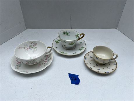 Bavaria China Cups and Saucers