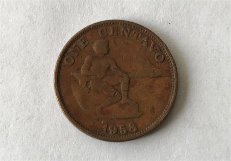 1958 Philippines One Centavos