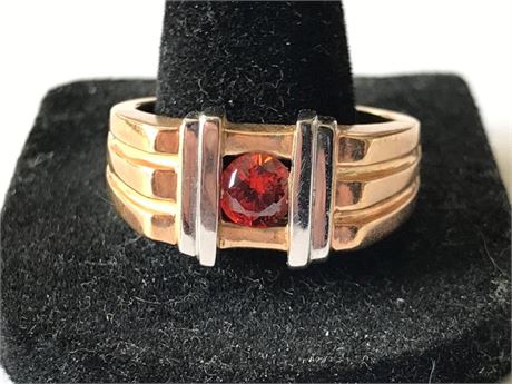 Stamped 925 CZ China Size 8.75 Ring