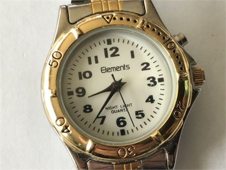Elements Night Light Quartz Watch