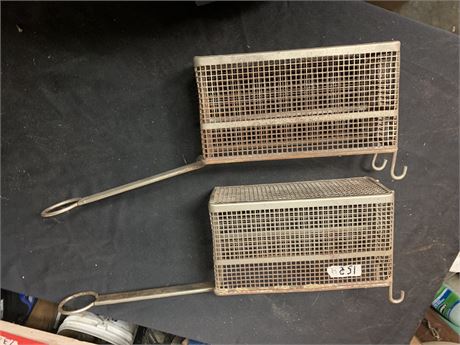 Vintage Deep Fryer Baskets Lot Of 2