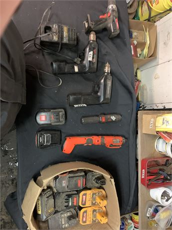 Battery Operator Tools lot Tools Batteries Chargers