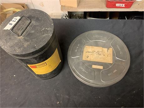 Vintage Kodak Tin Metal Film Containers 2 Piece Lot