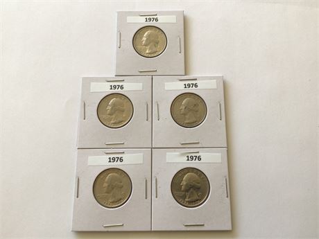 5 - 1976 Bicentennial Quarters