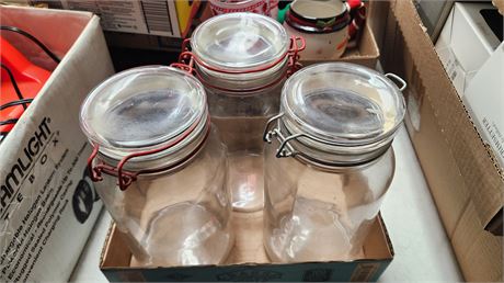 3 Glass Storage Containers
