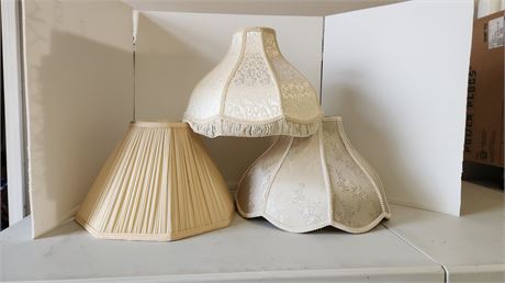 3 Vintage Lamp Shades.