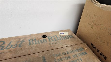 Box Of Vintage Beer Bottles