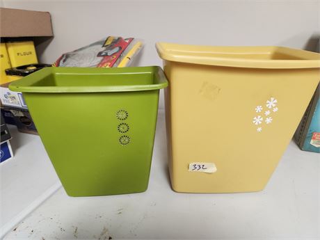 Vintage Trash cans