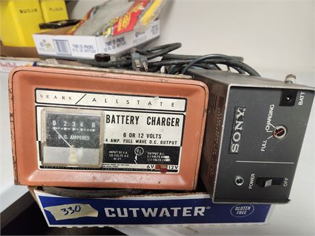 Vintage battery chargers (untested)