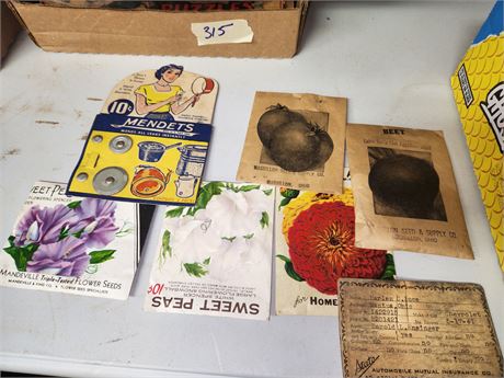 Lot of Vintage Garden seed packs