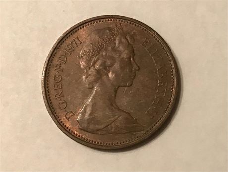 1971 Great Britain 2 New Pence