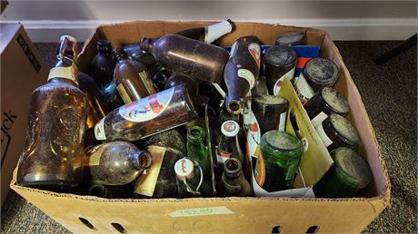 Box Of Glass Bottles