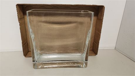 Heavy Glass Vase