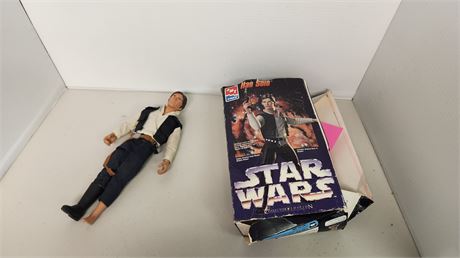 AMT Star Wars Hans Solo Vinyl Model. Missing Pieces & Hans Solo Action Figure