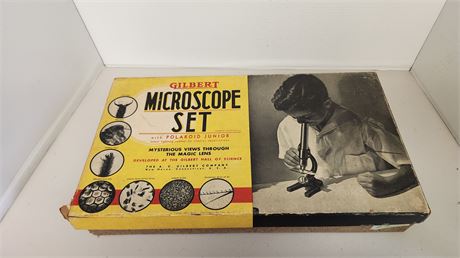 Gilbert Vintage Microscope Set.