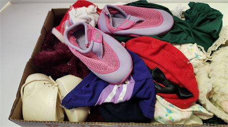 Lot Of Doll Clothes & Shoes