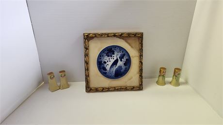 Salt & Pepper Shakers & Picture