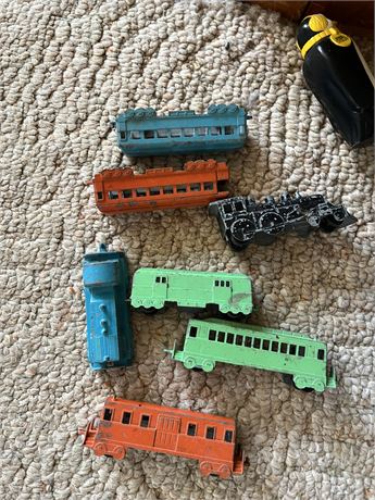 Vintage Metal Train Cars