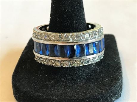 Unstamped Size 10 Ring (Blue)