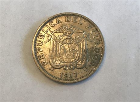 1937 Ecuador 20 Centavos