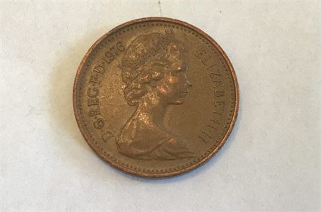 1976 Britain 1 New Penny