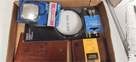 Magnifying glass & misc.