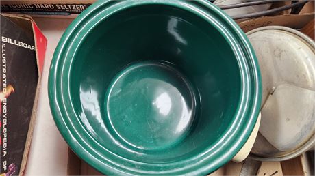 Saucepan & Crockpot. Broken crockpot lid