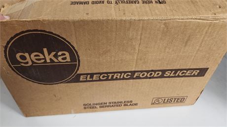 Geka Electric Food Slicer NOT TESTED