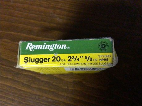 Box of 20 Gauge Slugs - 4 Rounds