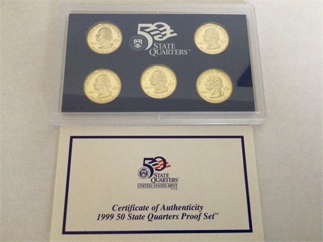 1999 U.S. Mint State Quarter Set
