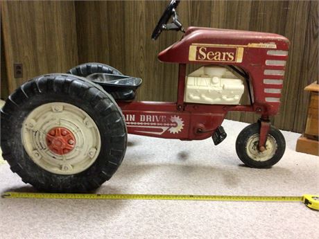 1970’s Sears Metal Chain Driven Child's Pedal Tractor
