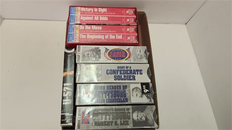 Various War VHS Tapes