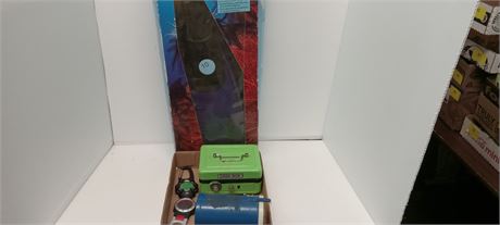 Flippers, Bank, and 2 stop watches