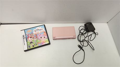 Nintendo DS & Game. Tested And Screen Is Broke. AS IS FOR PARTS OR REPAIR