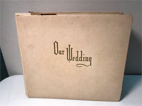 1957 Black & White Wedding Album