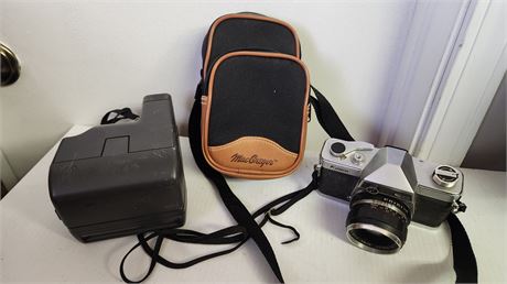 Kawa & Polaroid cameras & Carry Case
