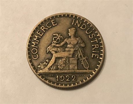 1922 France 2 Francs