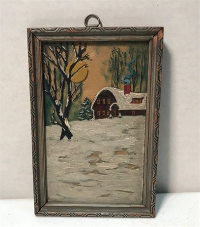 Painted Photo Framed (Painting on Glass)