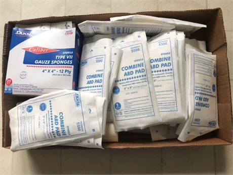 Flat of First-Aid Supplies