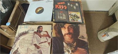 Large Lot of Albums including Kiss, Springsteen, Men at work and more