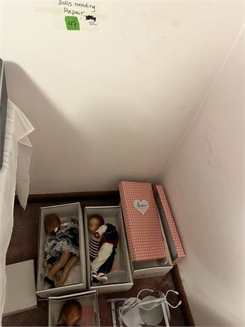 Dolls (needing repair, parts)