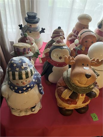 Collectible Holiday Figures and Containers