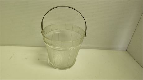 Vintage Small Glass Bucket