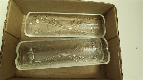 Vintage Glass Corn Holders