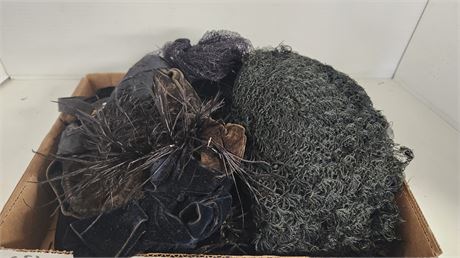 Vintage Hats. Very Old & Fragile & Damaged