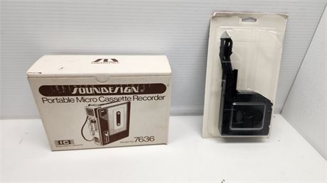 Soundsign Portable Micro Cassette Recorder & Typewriter Ribbon