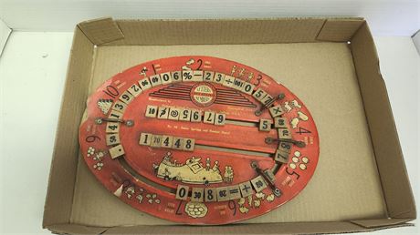Vintage Richmond Educational Spelling Board Numbers & Letters