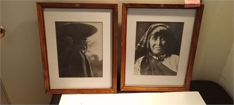 Vintage Black & white Framed Pictures